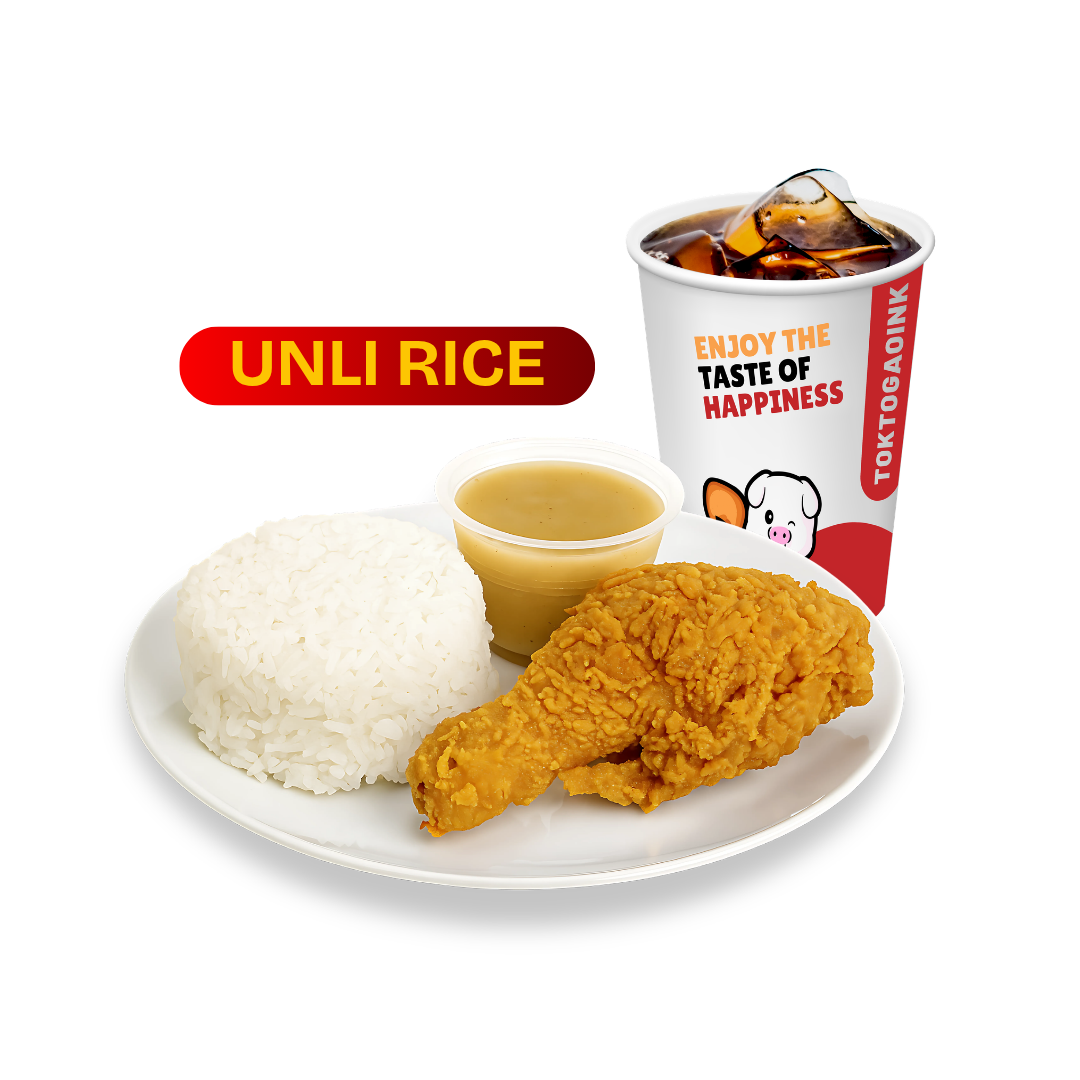 C1 — 1pc Fried Chicken Unli-Rice Combo